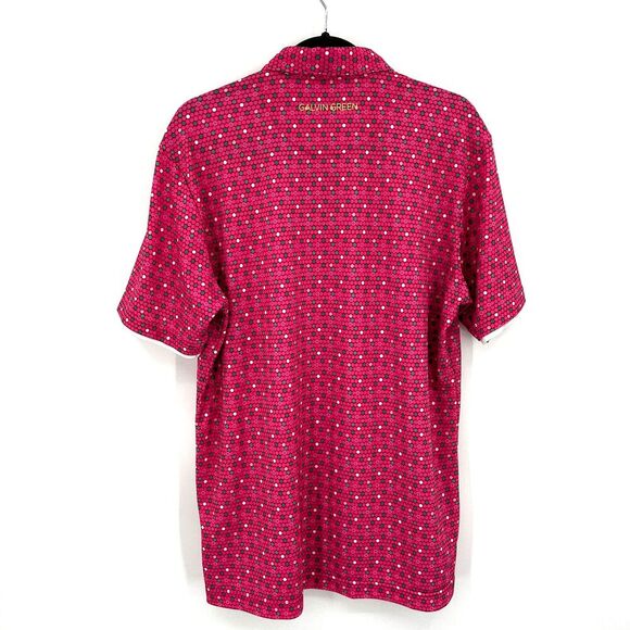 GALVIN GREEN Limited Edition Men's Pink Moore Ventil8 Plus Golf Polo Shirt Large - Picture 4 of 9